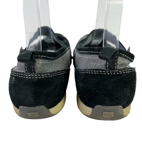 Lands End Womens Mary Janes Loafers Flats Sporty Casual Gray Black Shoes sz 8.5 - Picture 6 of 16